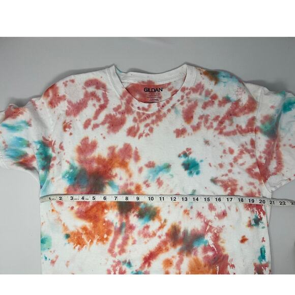 Gildan Tie Dyed Tshirt Men's Size L Pre-Owned in good condition - Picture 4 of 6